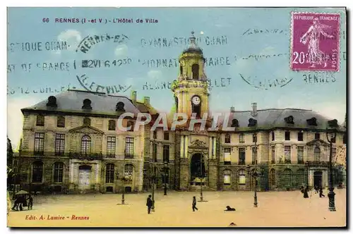 Cartes postales Rennes L&#39Hotel De Ville