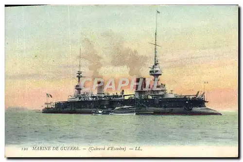 Cartes postales Marine De Guerre Cuirasse d&#39escadre