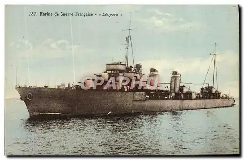 Cartes postales Marine de Guerre Francaise Leopard