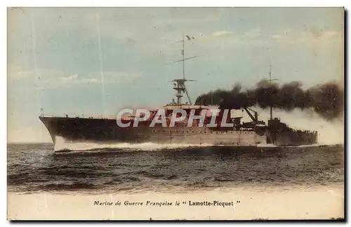 Ansichtskarte AK Marine de Guerre Francaise le Lamotte Picquet