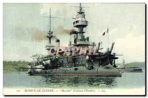 Cartes postales Marine de Guerre Massena Cuirasse d&#39escadre