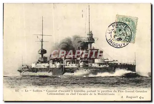 Cartes postales Le Suffren Cuirasse d'escadre