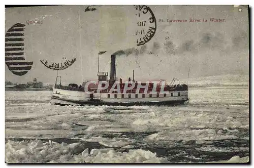 Cartes postales St Lawrence river in winter