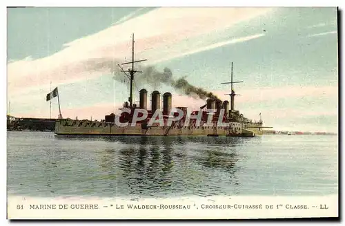 Cartes postales Marine De Guerre Le Waldeck Rousseau Croiseur cuirasse