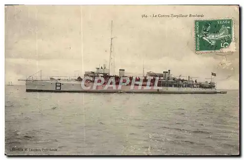 Cartes postales Le Contre Torpilleur Bombarde