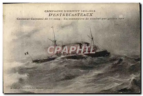 Cartes postales D&#39Entrecasteaux Croiseur cuirasse