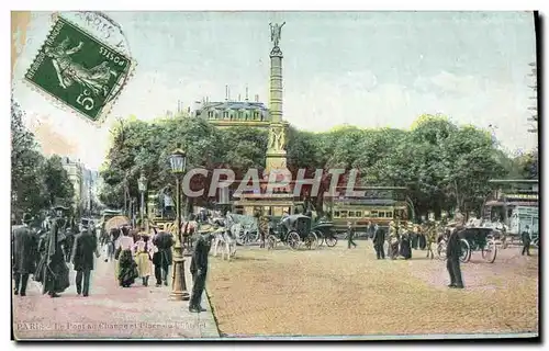 Ansichtskarte AK Paris Le pont au change et place du Chatelet