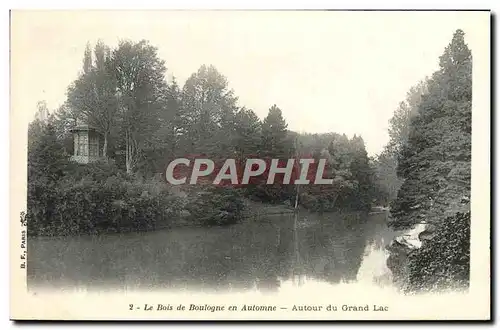 Ansichtskarte AK Le Bois de Boulogne en Automne Autour du Grand Lac