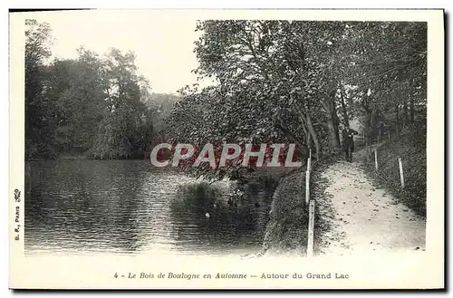 Ansichtskarte AK Le Bois de Boulogne en Automne Autour du Grand Lac