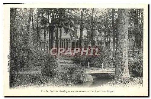 Ansichtskarte AK Le Bois de Boulogne en Automne Le Pavillon Royal