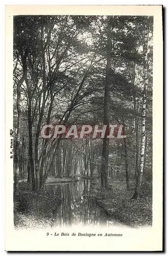 Ansichtskarte AK Le Bois de Boulogne en Automne