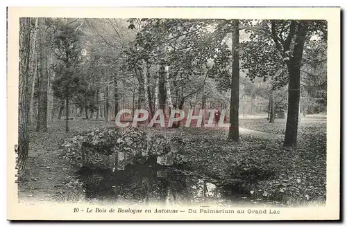 Ansichtskarte AK Le Bois de Boulogne en Automne Du Palmairum au grand lac