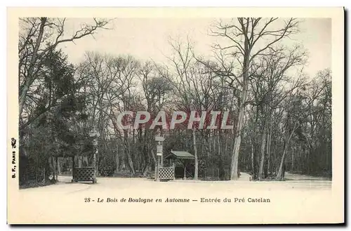 Ansichtskarte AK Le Bois de Boulogne en Automne entree du Pre Catelan