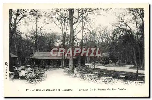 Ansichtskarte AK Le Bois de Boulogne en Automne Terrasse de la Ferme du Pre Catelan