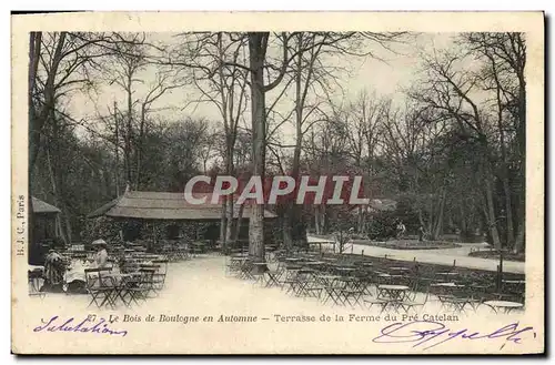 Ansichtskarte AK Le Bois de Boulogne Automne Terrasse de la ferme du Pre Catelan