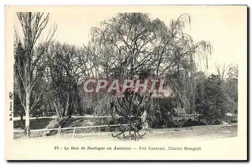 Ansichtskarte AK Le Bois de Boulogne Automne Pre Catelan Chalet Bengali