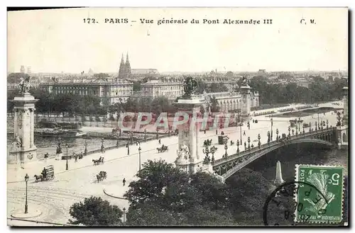 Ansichtskarte AK Paris Vue Generale du Pont Alexandre III