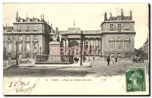 Cartes postales Paris Place du Palais Bourbon