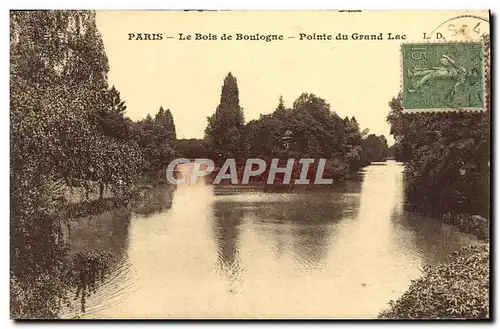 Ansichtskarte AK Paris Le Bois de Boulogne Pointe du Grand Lac