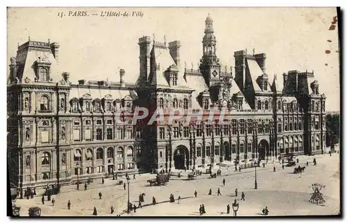 Cartes postales Paris L'Hotel de Ville