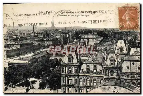 Ansichtskarte AK Paris Panorama des huit ponts