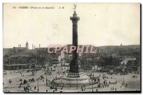 Cartes postales Paris Place de la Bastille