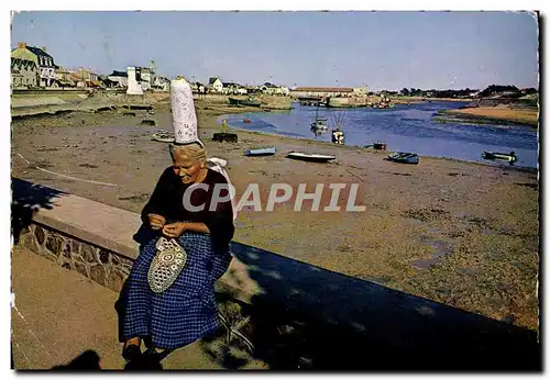 Cartes postales moderne Croix De Vie La Plage a Maree Basse