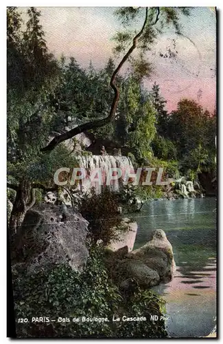 Cartes postales Paris Bois de Boulogne La Cascade