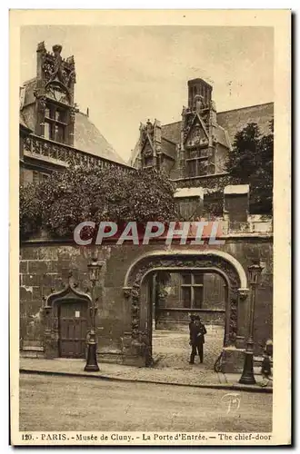 Cartes postales Paris Musee de Cluny La Porte d&#39Entree