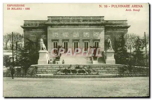 Cartes postales Milano 1906 Pulvinare Arena Lion