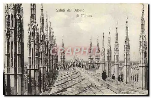 Cartes postales Milano Saluti dal Duomo