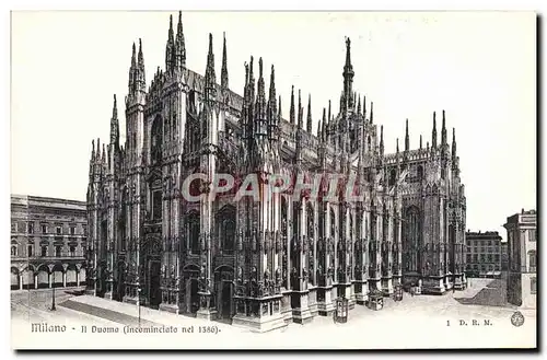 Cartes postales Milano Il Duomo