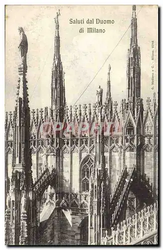 Cartes postales Milano Saluti dal Duomo