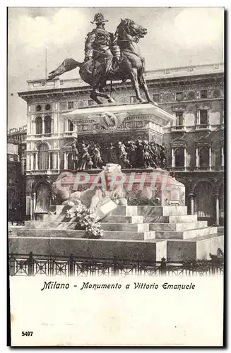 Cartes postales Milon Monumento a Vittorio Emanuele Lion