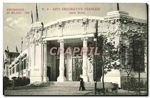 Cartes postales Milon 1906 Arti Decorative Francesi