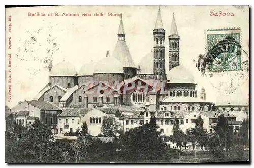 Cartes postales Padova Basilica di S Antonio Vista della Mura