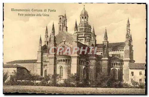 Cartes postales Monumentale Certosa di Pavia