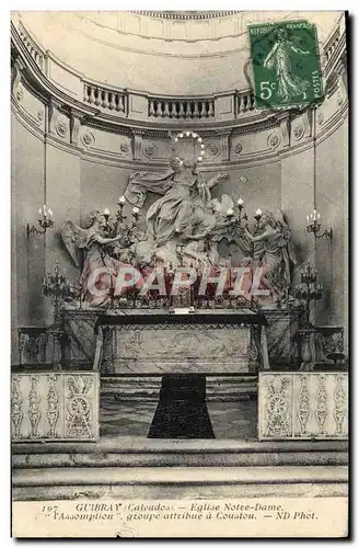 Cartes postales Guibray Eglise Notre Dame L'assomption groupe attribue a Coustou