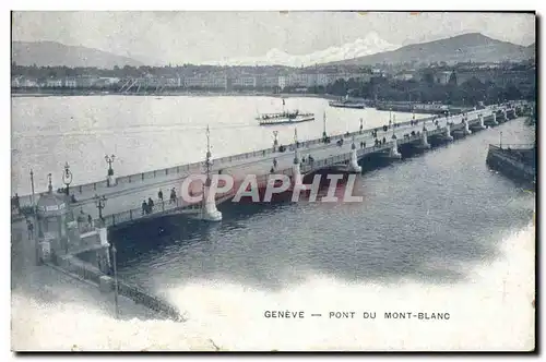 Cartes postales Geneve Pont Du Mont Blanc