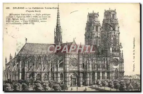 Cartes postales Orleans La Cathedrale Sainte Crolx