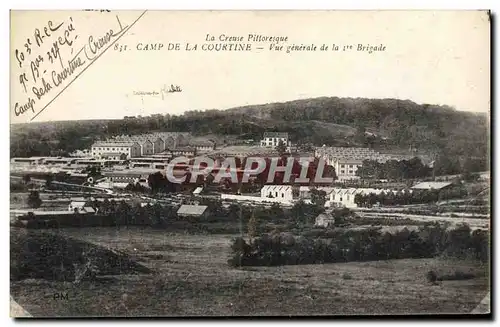 Cartes postales Camp De La Courtine Vue Generale de la 1ere brigade Militaria