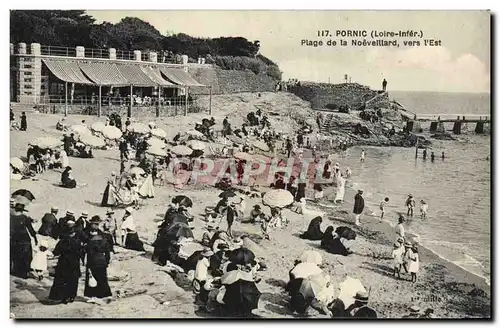 Ansichtskarte AK Pornic Plage de la Noeveillard Vers l&#39Est