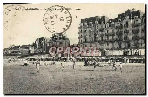 Cartes postales Cabourg La Plage a Maree Basse