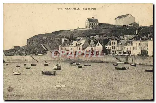 Cartes postales Granville Rue du Port