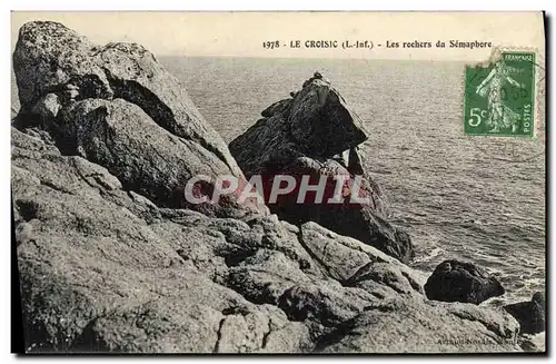 Ansichtskarte AK Le Croisic Les Rochers du Semaphore