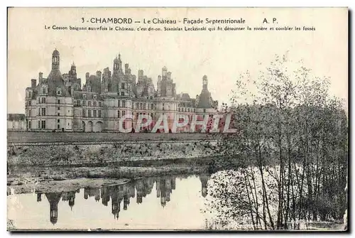 Ansichtskarte AK Chambord Le Chateau Facade septentrionale