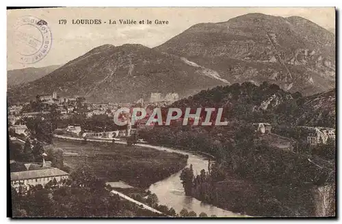 Cartes postales Lourdes La Vallee et le Gave