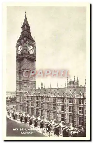 Cartes postales London Big Ben Westminster