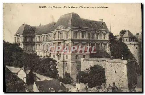 Cartes postales Blois Le Chateau Partie Gaston d&#39Orleans Vue a Vol d&#39oiseau