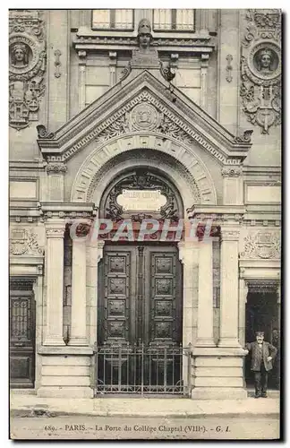 Cartes postales Paris La Porte du College Chaptal